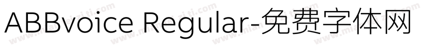 ABBvoice Regular字体转换